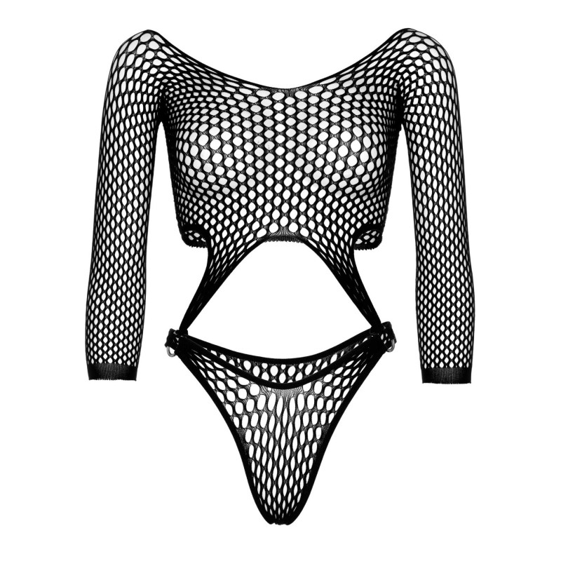 Боді Leg Avenue Top bodysuit with thong back Black