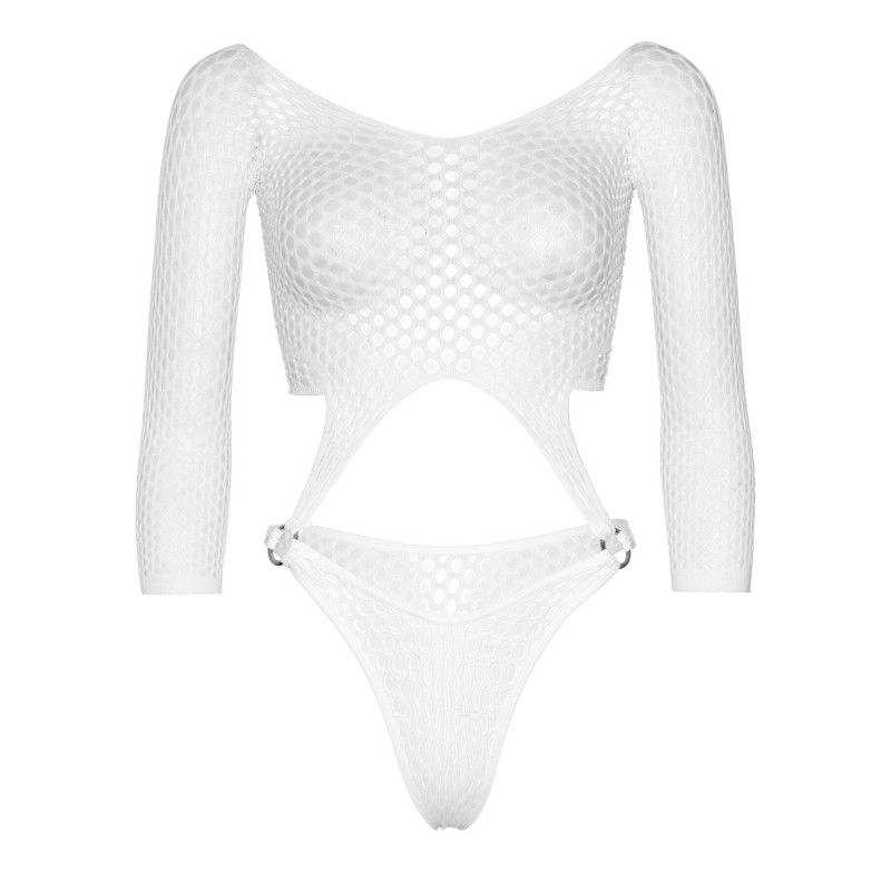 Боді Leg Avenue Top bodysuit with thong back White