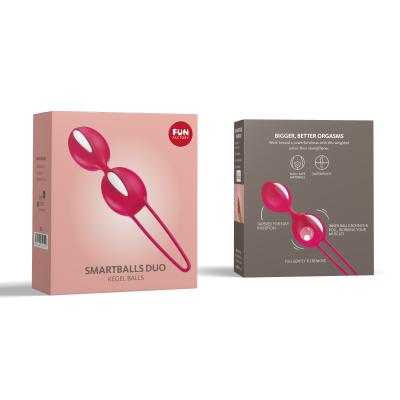 Вагінальні кульки Fun Factory Smartballs Duo White-India Red