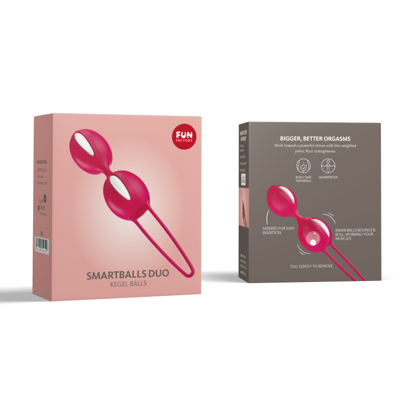 Вагінальні кульки Fun Factory Smartballs Duo White-India Red