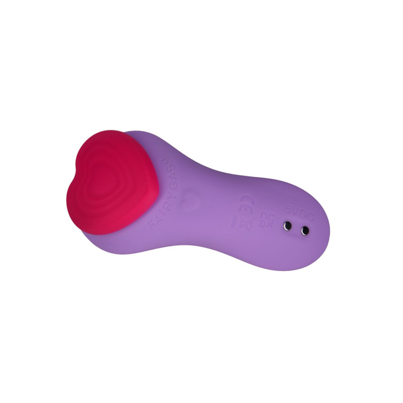 Вібратор у трусики FairyGasm HeartGem violet, на магніті, пульт ДУ