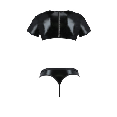 Чоловічий боді + труси 057 SET PETER Black L/XL - Passion