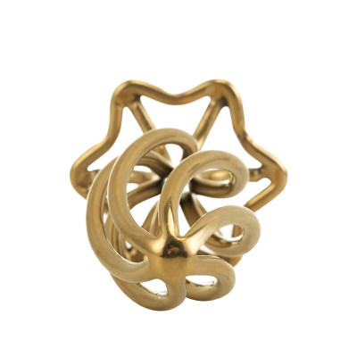 Анальний корок LOCKINK SEVANDA Hollow Spiral Golden Metal Anal Plug - S size