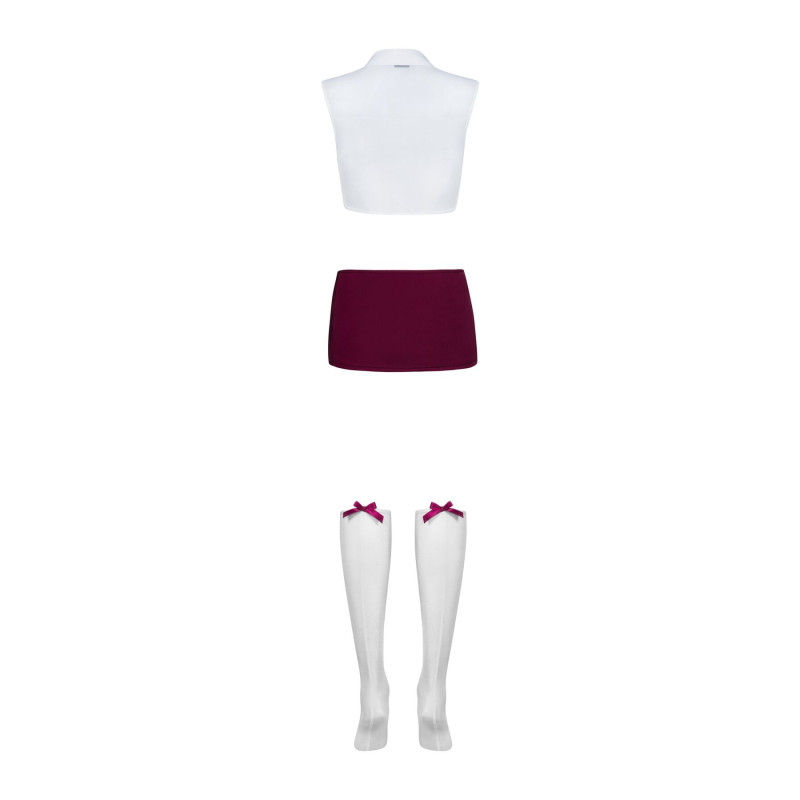 Еротичний костюм Obsessive Student 4 pcs costume S/M