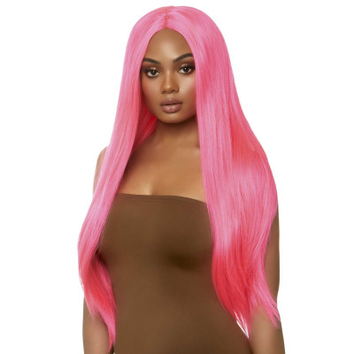 Перука Leg Avenue 33″ Long straight center part wig neon Pink
