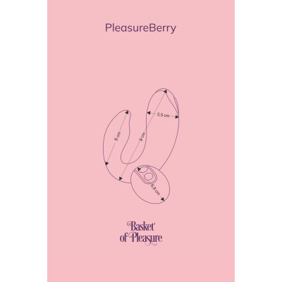 Вібратор для пар FairyGasm PleasureBerry blue, зарядний кейс, пульт ДУ