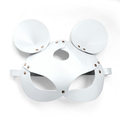 Шкіряна маска мишки Art of Sex - Mouse Mask, біла
