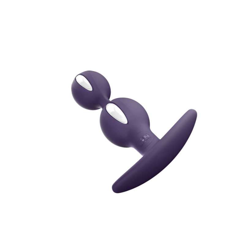 Анальні кульки Fun Factory B Balls Duo White-Dark Violet