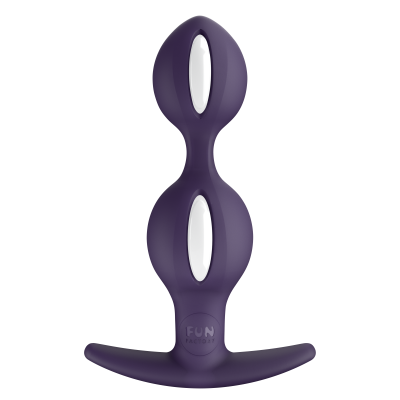 Анальні кульки Fun Factory B Balls Duo White-Dark Violet