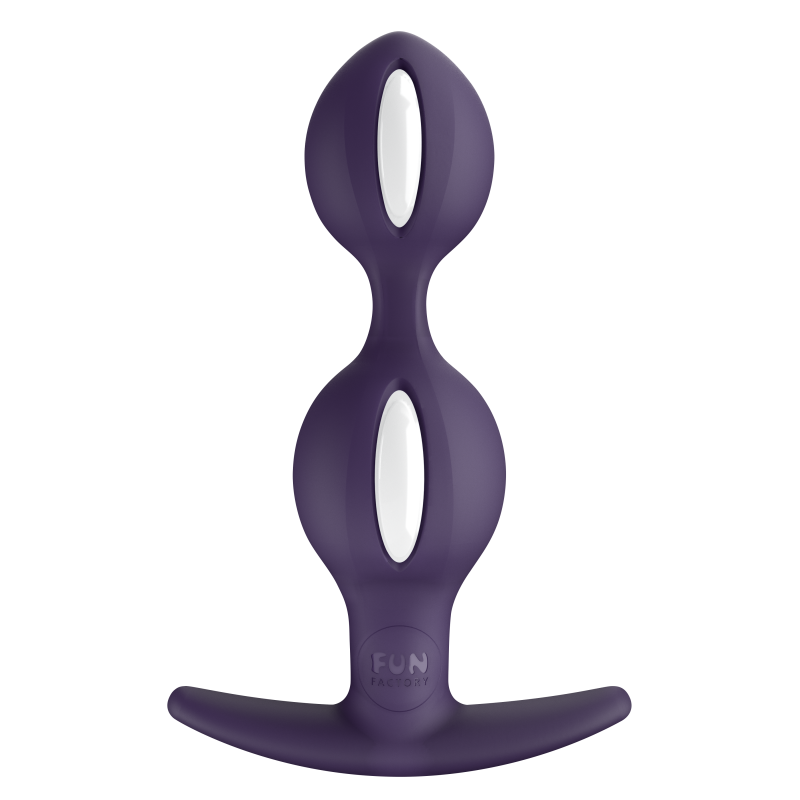 Анальні кульки Fun Factory B Balls Duo White-Dark Violet