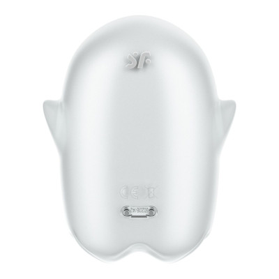 Вакуумний стимулятор із вібрацією Satisfyer Glowing Ghost White