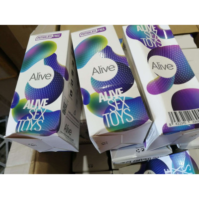 Прозорий фалоімітатор Alive Jelly Dildo Majestic, ТПЕ, присоска, діаметр 3.7см, довжина 14.7см (м'ята упаковка)