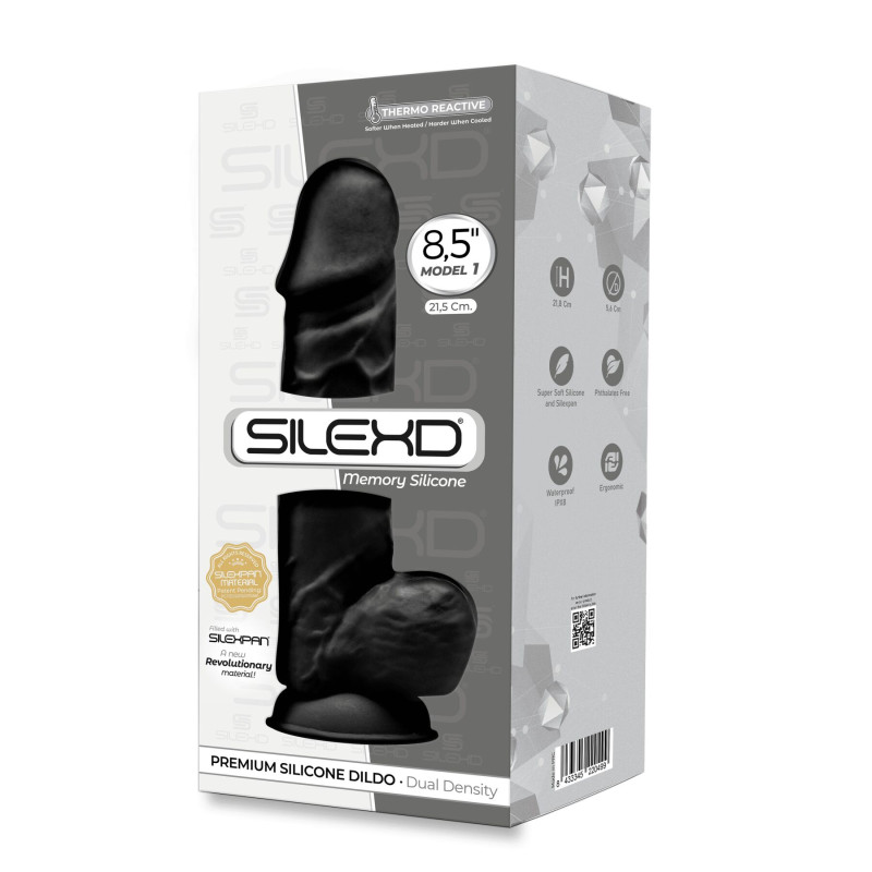 Фалоімітатор SilexD Norman Black (Model 4), довжина 21.6 см, діаметр 5 см