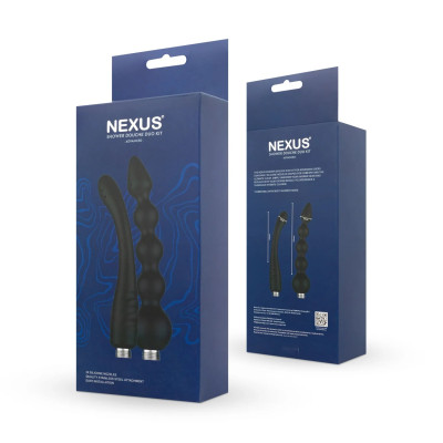 Набір насадок для анального душу Nexus Advanced Shower Douche Duo Kit - Black