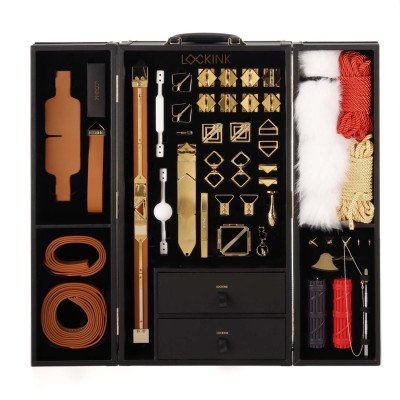 БДСМ-набір LOCKINK All в 1 BDSM Play Kit - Brown Color БДСМ-набір LOCKINK All в 1 BDSM Play Kit - Brown Color