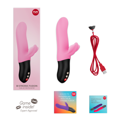Вібратор-пульсатор Fun Factory Bi Stronic Fusion Candy Rose