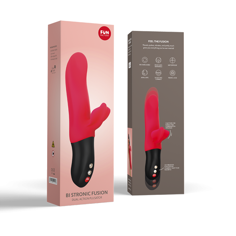 Вібратор-пульсатор Fun Factory Bi Stronic Fusion India Red