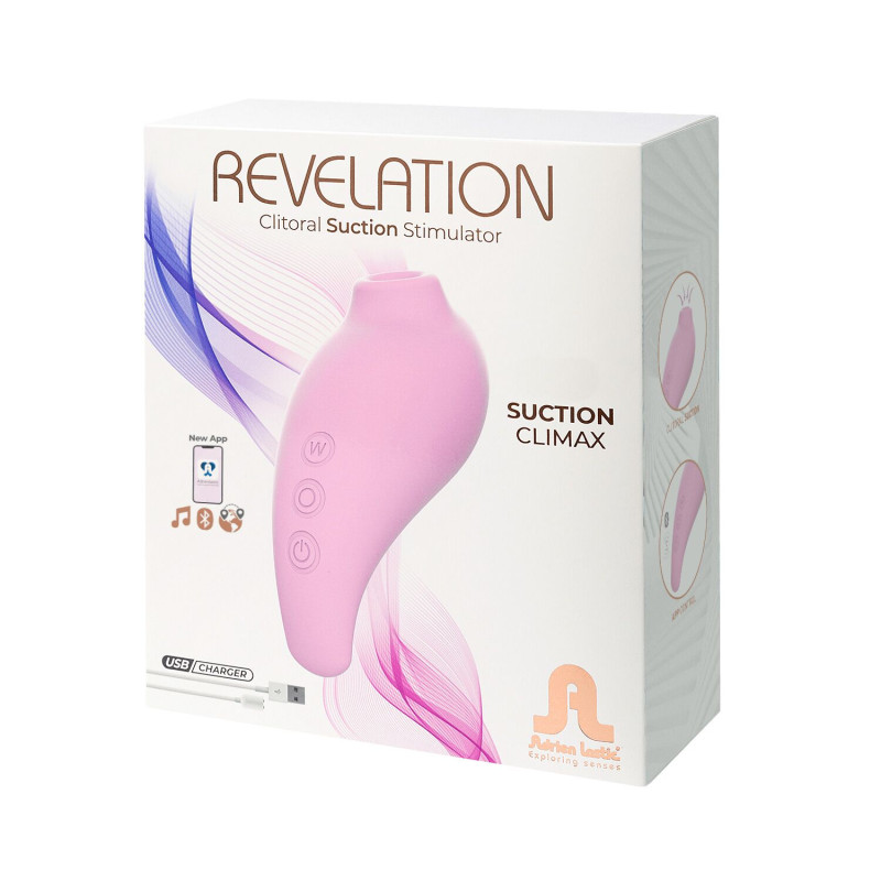 Вакуумний смарт-стимулятор Adrien Lastic Revelation Pink, режим Boost, керування через смартфон