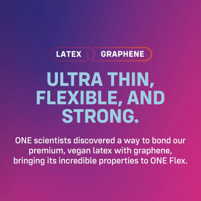 Презервативи ONE Flex Graphene Condom 10 шт, подарункова упаковка