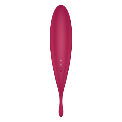 Вібратор із вакуумною стимуляцією Satisfyer Twirling Pro+ dark red (м'ята упаковка)
