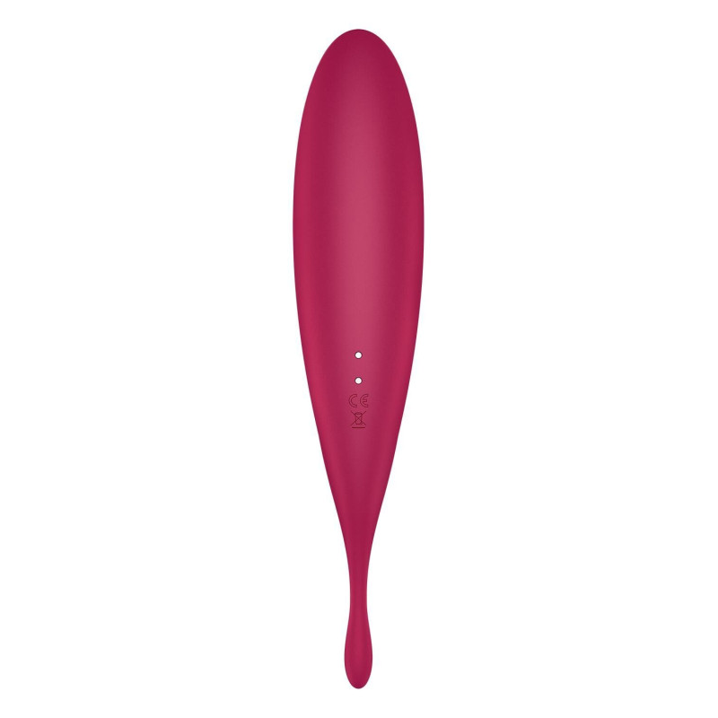 Вібратор із вакуумною стимуляцією Satisfyer Twirling Pro+ dark red (м'ята упаковка)