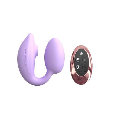 Віброяйце з вакуумною стимуляцією Love To Love Wonderlover VIVA MAUVE