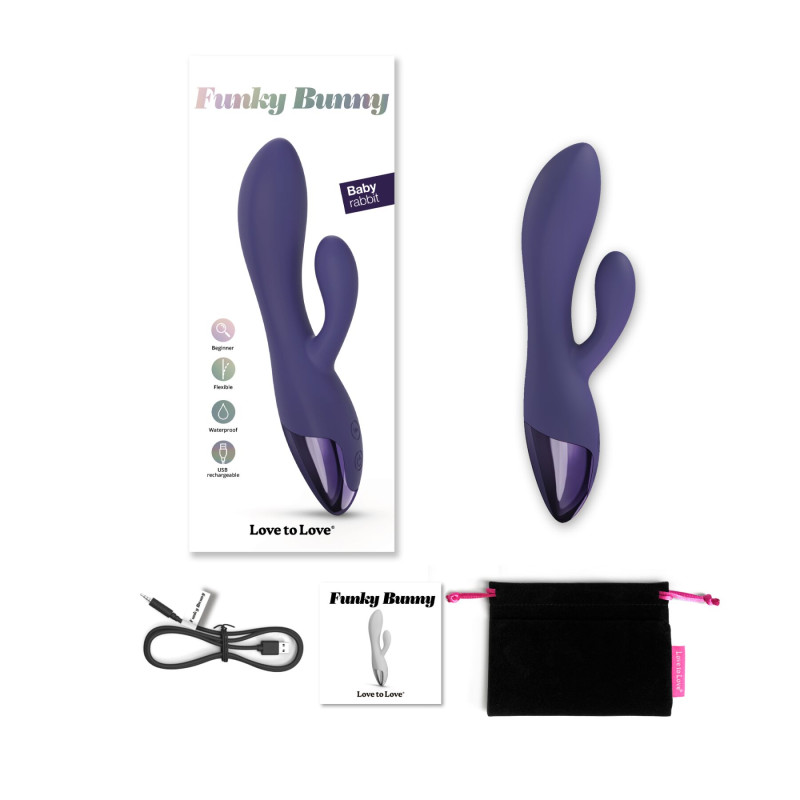 Кролик вібратор Love To Love FUNKY BUNNY - MIDNIGHT INDIGO