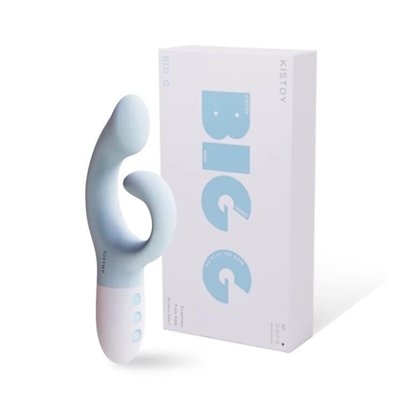 Вібратор-кролик з підігрівом KISSTOY Big G Blue