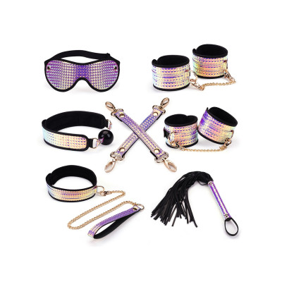 Набір для БДСМ Liebe Seele Pink Glossy Bondage Kit (7 шт)
