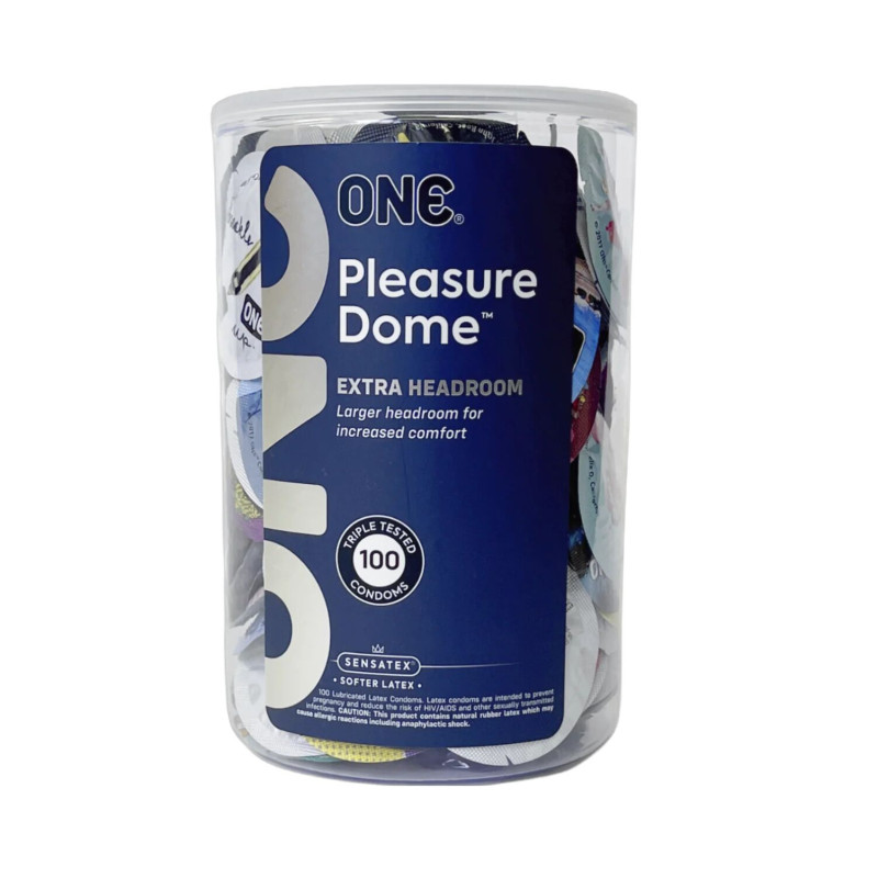 Презервативи ONE Pleasure Dome 100 шт, мегапак