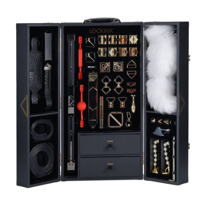 БДСМ-набір LOCKINK All в 1 BDSM Play Kit - Crocodile Leather