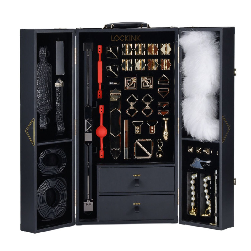 БДСМ-набір LOCKINK All в 1 BDSM Play Kit - Crocodile Leather