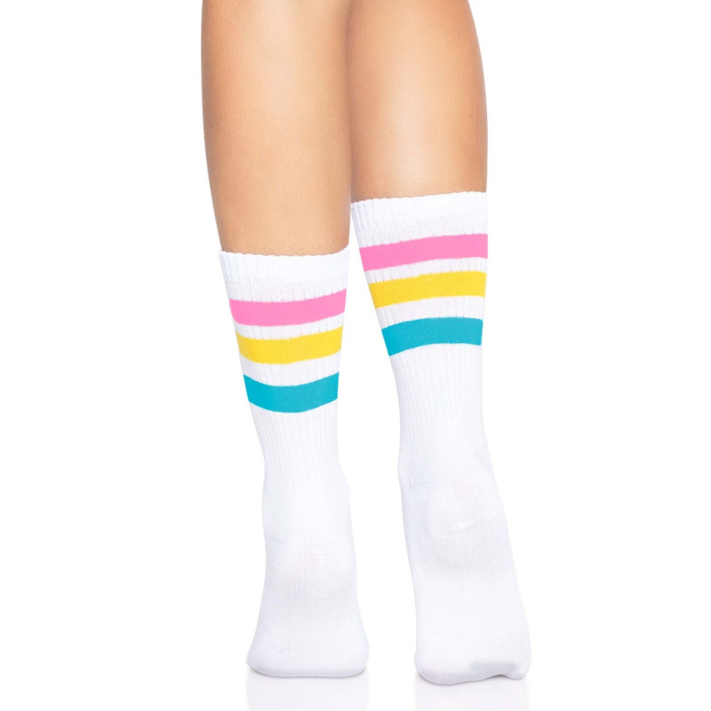 Шкарпетки жіночі в смужку Leg Avenue Pride crew socks Pansexual, 37–43 размер