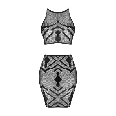 Комплект білизни Obsessive K101 top & skirt S/L