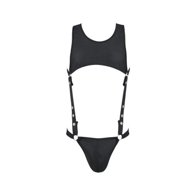 Чоловічий боді + труси 056 BODY ADAM black XXL/XXXL - Passion