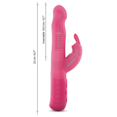 Вібратор-кролик Dorcel Baby Rabbit Magenta 2.0 з головкою, що обертається