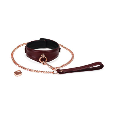 Нашийник з повідцем Liebe Seele Wine Red Curved Collar Нашийник з повідцем Liebe Seele Wine Red Curved Collar