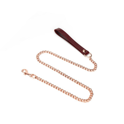 Нашийник з повідцем Liebe Seele Wine Red Collar and Leash (м'ята упаковка)