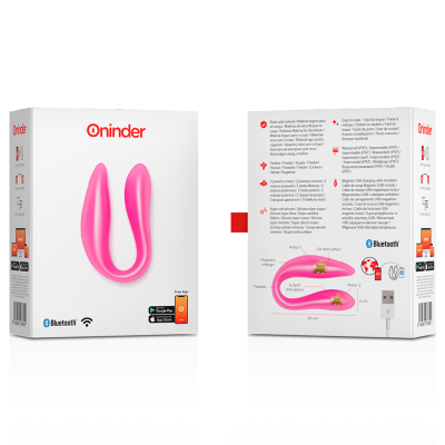 Смарт вібратор для пар DOUBLE PLEASURE, колір: рожевий Oninder (Іспанія)