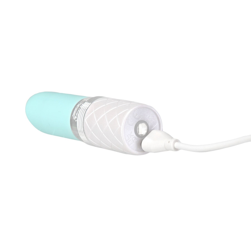 Кліторальний вібратор Pillow Talk Lusty Luxurious Flickering Massager, бірюзовий