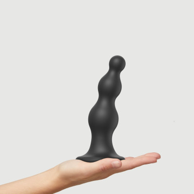 Насадка для страпону Strap-On-Me Dildo Plug Beads Black L