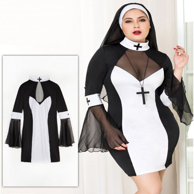 Еротичний костюм черниці JSY P71109 Plus Size