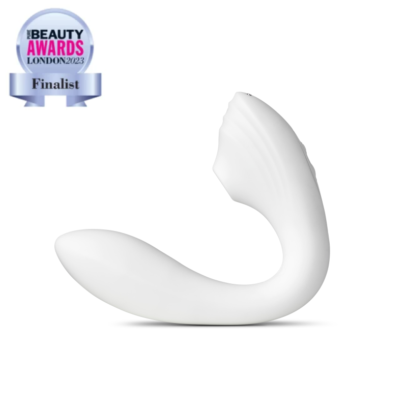 Вакуумний вібратор So Divine Pearl Vibe 2 в 1, білий