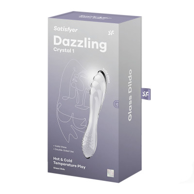 Скляний дилдо Satisfyer Dazzling Crystal 1 Transparent