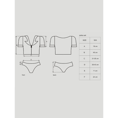 Еротичний костюм Obsessive Police set S/M