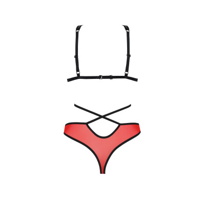 Комплект білизни PEONIA SET Red S/M Passion