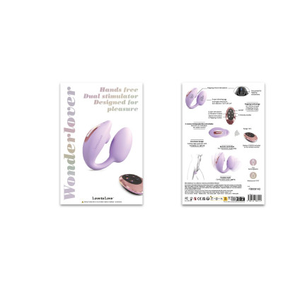 Віброяйце з вакуумною стимуляцією Love To Love Wonderlover VIVA MAUVE