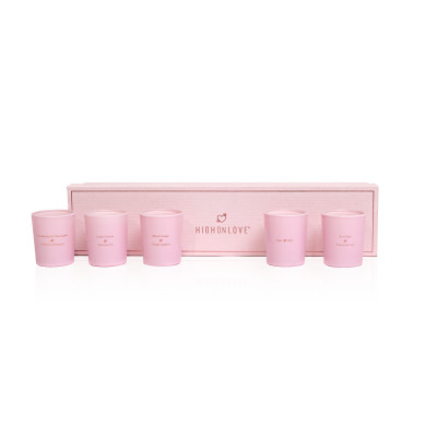 Набір масажних свічок з афродизіаками HighOnLove Mini Collection, 5 х 35 г