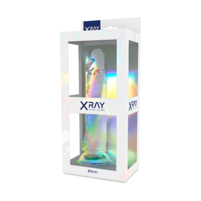 Прозорий фалоімітатор XRay, 18х4 см