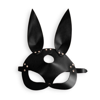 Шкіряна маска зайчика Art of Sex - Bunny mask, колір Чорний